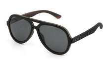 Load image into Gallery viewer, Blake - Charcoal Black - Bamboo &amp; Wooden Sunglasses - C&amp;C Glasses
